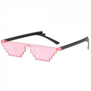 Очки "Minecraft", "8 bit", "Deal with it", "thug life" для вечеринок Розовый