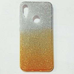 Бампер для Xiaomi Redmi Note 7 с блестинками Серебристый Бампер для Xiaomi Redmi Note 7 с блестинками Серебристый