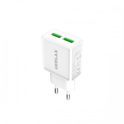 Сетевое зарядное устройство Gerlax GA-28P 3A Type-C+Lightning Белый Сетевое зарядное устройство Gerlax GA-28P 3A Type-C+Lightning Белый