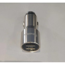 Автомобільний зарядний пристрій iEnergy CA-03 2.4А Cріблястий