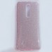 Бампер  для Xiaomi Mi 9T/ K20 с блестинками Розовый
