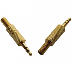 Роз'єм 3,5 mini jack 2 pin Золотий