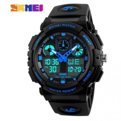 Спортивные часы Skmei S Shock Черноый+Синий Спортивные часы Skmei S Shock Черноый+Синий
