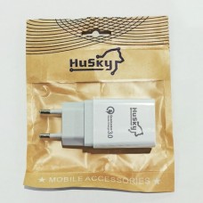 Сетевое зарядное устройство Husky F01 Quick Charge 3.0 3.5A Белый