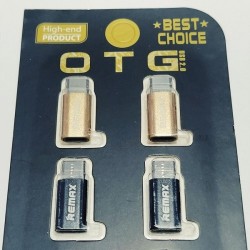 Перехідник Remax micro USB to Type-C mix color Перехідник Remax micro USB to Type-C mix color