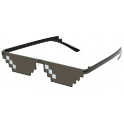 Очки "Minecraft", "8 bit", "Deal with it", "thug life" для вечеринок Черный Очки "Minecraft", "8 bit", "Deal with it", "thug life" для вечеринок Черный