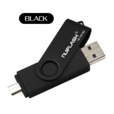 OTG USB Флеш накопичувач 64GB Nuiflash micro USB Чорний
