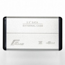 Зовнішня кишеня Frime Sata HDD\SSD 2.5, USB 3.0 metall Сріблястий