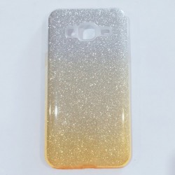 Бампер для Samsung J320 с блестинками Золотистый Бампер для Samsung J320 с блестинками Золотистый