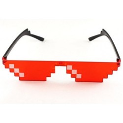 Очки "Minecraft", "8 bit", "Deal with it", "thug life" для вечеринок Красный