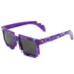 Окуляри Minecraft 8 bit для дорослих Фіолет
