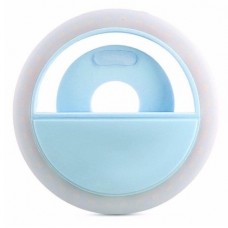 Led кільце для селфі Selfie Ring Light XJ-01 Блакитний