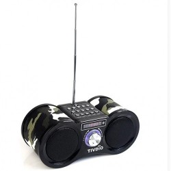 Портативная колонка Tivdio-113 с радио FM Хаки
