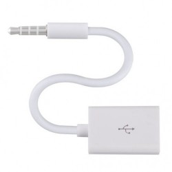 Кабель AUX - USB 12 см Белый Кабель AUX - USB 12 см Белый