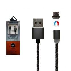 Кабель магнітний  X-Сable micro USB Чорний