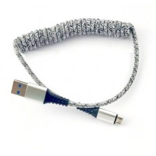 Кабель Husky Metall micro USB Серый