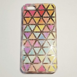 Бампер для iPhone 6/6S с плавающими блестками Серебристый