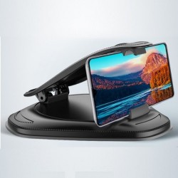 Тримач телефонів та навігаторів на панелі автомобіля Чорний