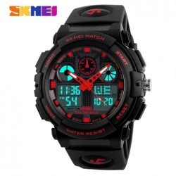 Спортивные часы Skmei S-Shock Черный+Красный