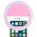Led кільце для селфі Selfie Ring Light XJ-01 Рожевий