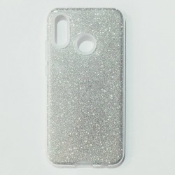 Бампер для Huawei P20 Lite с блесками Серебристый Бампер для Huawei P20 Lite с блесками Серебристый