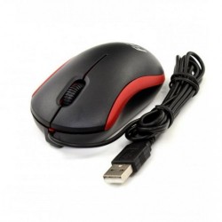 Комп'ютерна мишка Frime 010 Чорний+Червоний
