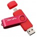 OTG USB Флеш накопичувач 64GB Nuiflash micro USB Червоний