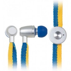 Навушники Ergo ES-500i Ukraine з мікрофоном Синій