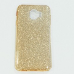 Бампер для Samsung J4 2018 року з блискітками Золотий