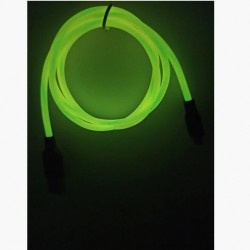 Светящиеся USB кабель Hoco Х21 Plus Lightning 1 метр Желтый Светящиеся USB кабель Hoco Х21 Plus Lightning 1 метр Желтый