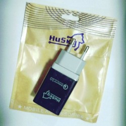 Мережевий зарядний пристрій Husky F01 Quick Charge 3.0 3.5A Чорно-сірий