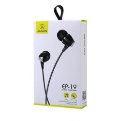 Проводные вакуумные наушники Usams EP-19 Черный
