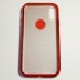 Бампер для iPhone X с блестинками Красный