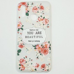 Бампер для Huawei P20 Lite с розами Белый