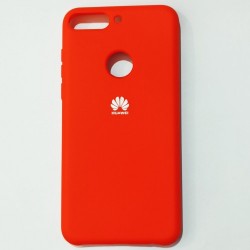 Бампер для Huawei Y7 2018 с пылеулавливателем Красный