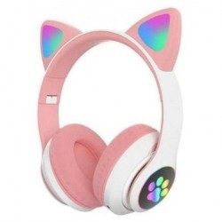 Навушники Bluetooth CATear VZV-23M LED вуха Рожевий