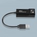 Переходник USB - Lan сетевая карта RJ45 2.0 10/100 mb. Черный