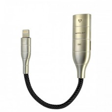 Аудио переходник Konfulon Z13 Lightning to Lightning audio + Lightning charge Серый