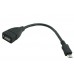 OTG кабель USB - micro USB Черный