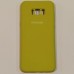 Бампер для телефона Samsung Galaxy S8 Plus с пылеулавливателем Жолтый