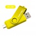 OTG USB Флеш накопичувач 32GB Nuiflash micro USB Жовтий